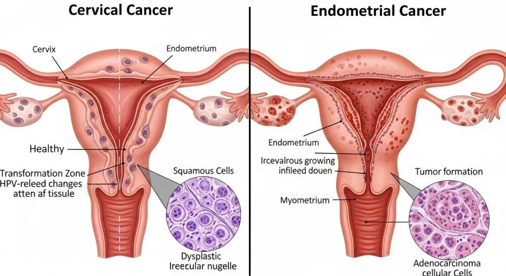 Is Cervical Cancer the Same as Endometrial Cancer? — Dr. lucas minig